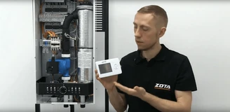 Подключение термостата ZOTA к сухому контакту котла.png Изображение